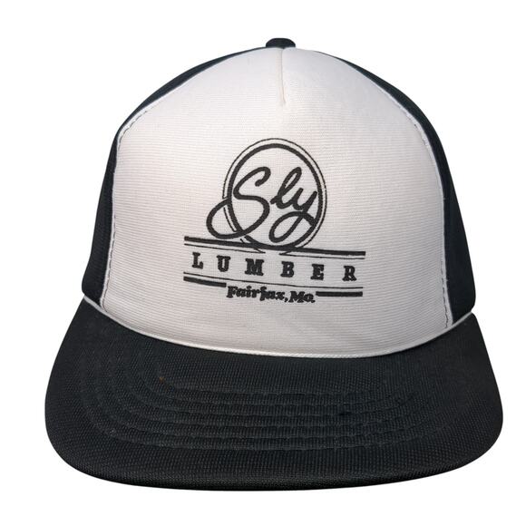 Sly Lumber Fairjax Mo Snapback 5 Panel Cap Black One Size YoungAn Hat Vintage - Picture 1 of 9